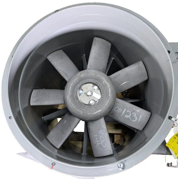 New Aerovent 18B440-VPBD-3120-5 Type P Vaneaxial Belt Driven Fan 5HP 3PH TEFC