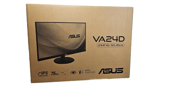 ASUS VA24DQ 23.8” Monitor, 1080P Full HD, 75Hz, IPS, Adaptive-Sync/FreeSync