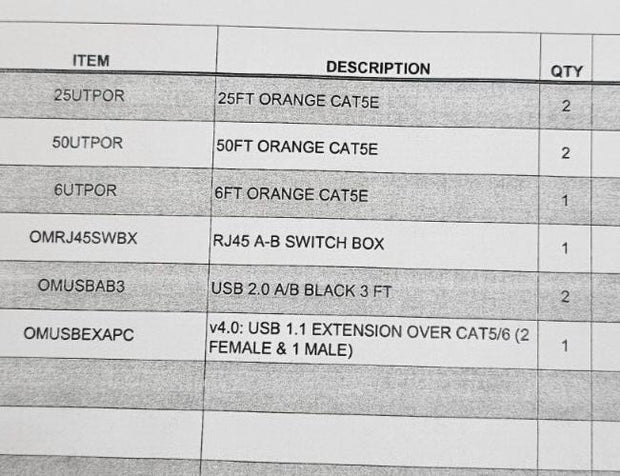 VGA Data Transfer Switch A/B Box 2 POS w/ 5 Ethernet, 2 USB & 3 Adapter Cables