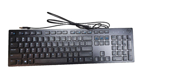 Lot 5 PCS Dell KB216-BK-US Wired Keyboard, Black, USB, Full Size 104 Key QWERTY