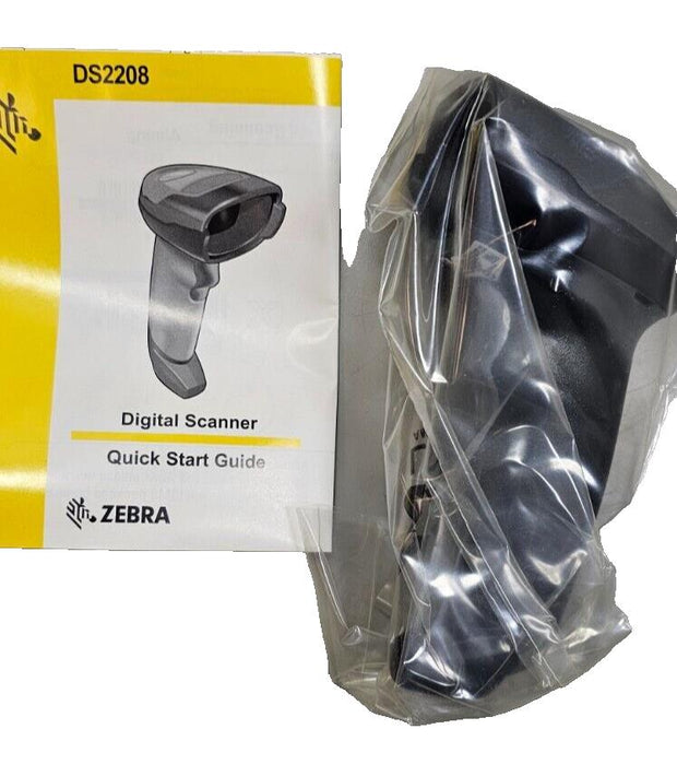 Zebra DS2208 Handheld 1D / 2D Barcode Reader Scanner - Black (No Batt/Cable)