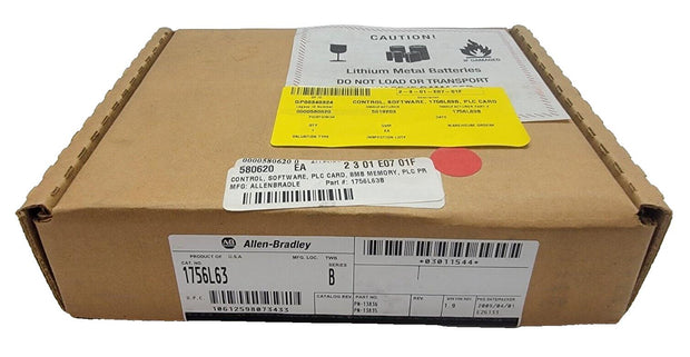 Allen-Bradley 1756-L63 SerB ControlLogix 8MB Processor 2009 Factory Sealed