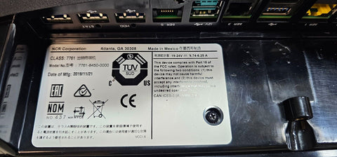 New NCR 7761 P1535 Touchscreen Terminal - Barebones, 1.6Ghz/8GB (No Stand,PSU)