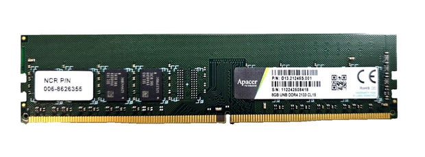 New NCR 006-8626355 S500 8GB DDR4 Ram Upgrade, Replacement Apacer D13.21245S.001