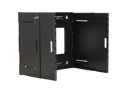 New Navepoint Flat Folding 9U Wall mount Bracket Extendable Network Rack 19x17"