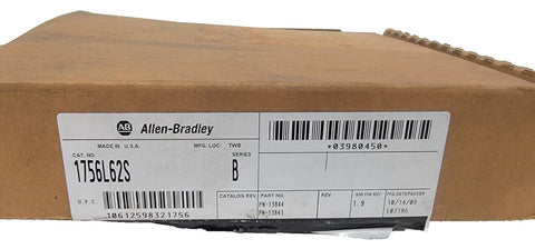 Allen-Bradley Logix PAC Guardlogix 5562S Processor 1756-L62S Series B 2010