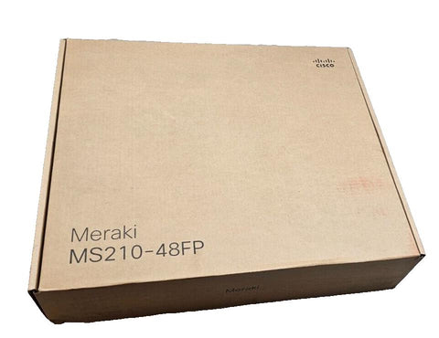 New, Unclaimed Cisco Meraki MS210-48FP-HW-48 Ports Managed Ethernet Switch