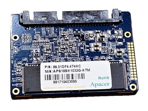 New Apacer APS18SH1032G-HTM 1.8" 32GB Half Slim MLC ECC SSD, Industrial, MO-297