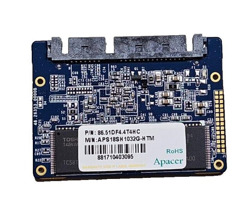 New Apacer APS297E032G-4ETM1 1.8" 32GB Half Slim MLC ECC SSD, Industrial, MO-297