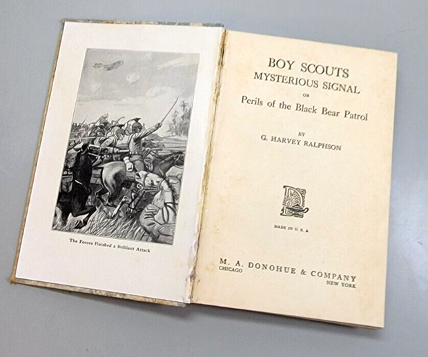 Vintage, Rare Boy Scouts Mysterious Signal Perils of the Black Bear Patrol 1916