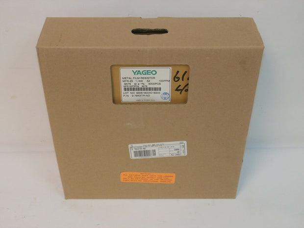 YAGEO 9.76KXTR-ND 1/4W Metal Film Resistor Box of 5000 MFR-25FRF52-9K76